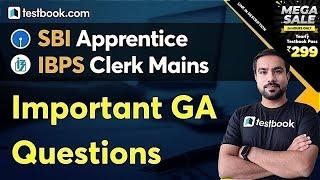 IBPS Clerk Mains General Awareness | Most Important GA Questions for SBI Apprentice 2021 | GK MCQ