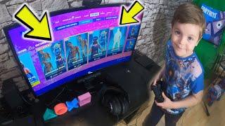 TRUMAnn Giving His 6 Year Old Kid TRAVIS SCOTT Bundle. Unlocking ALL Travis Scott Fortnite items!!