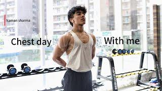 Chest day ️ || Naman Sharma Vlog ||