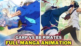  Garp vs Blackbeard Pirates -- Full Manga Fight (Colored Panels)