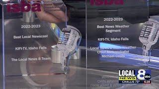 Local News 8, Chief Meteorologist Micheal Coats honored at ISBA Awards