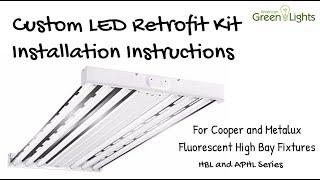 Cooper Metalux High Bay Retrofit Kit Installation by American Green Lights