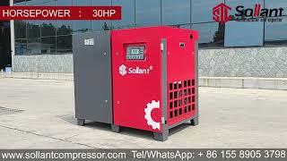 Dual Voltage Screw Air Compressor - Sollant Air Compressor