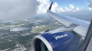 JetBlue Airbus A321NEO Landing Orlando Intl. (KMCO)