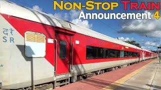 Non-Stop Train Announcement 4 | Gowtami SF + Dakshin SF + Navajeevan SF + Janmabhoomi SF &  More |IR