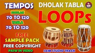 Free Dholak Tabla Loops | New Tabla Loops 2024 | Free Download Sample Pack | Folk Rhythm Loops