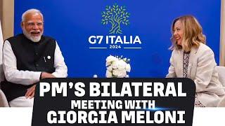 Live: PM Modi holds Bilateral meeting with Italian Prime Minister, Giorgia Meloni| G-7 Summit 2024