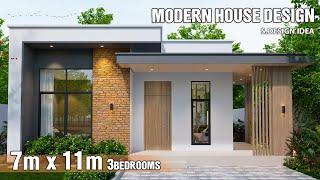 Modern House Design | 7 x 11 Meters (Amazing house ) | 3Bedrooms