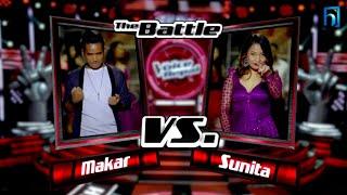 Sunita limbu vs makar yonjan// babal battle// the voice of nepal season 5/ steel ko aasma