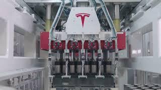 Tesla 4680 Cell Manufacturing line