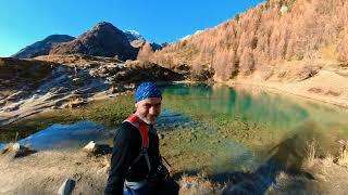 Cabane des Aiguilles Rouges d'Arolla par le Lac Bleu