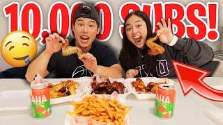 She Learned To Cook From Tik Tok !! | Wing Bucket Mukbang | Zach & Tee