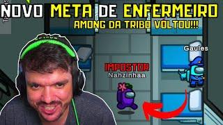 NOVO META DO ENFERMEIRO - Gaules jogando Among Us #3 (NOVO)