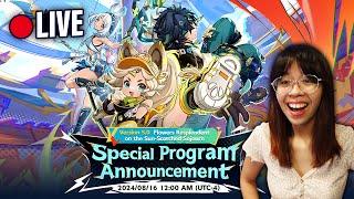 NATLAN INCOMING! 5.0 SPECIAL PROGRAM Livestream Watch Party! | Genshin Impact 5.0