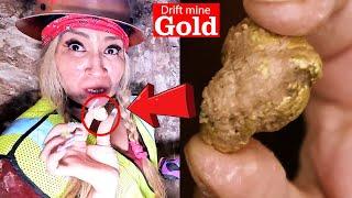 My Wife found a Huge Placer Gold Deposit Digging a Secret Tunnel