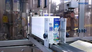 RPP-3000 machine by TAURAS-FENIX in Morocco / Milk filling into Gable Top cartons