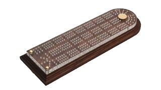Fancy Cribbage Boards - Unique Dark Walnut Crib Boards for Sale Online - Husk and Brown