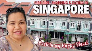 Cherry Vlogs Canada SINGAPORE TRIP: MRT Train Ride, RAFFLES CITY Shopping, SG Foods