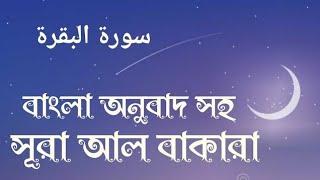 সূরা আল বাকারাহ্ | প্রতিটি আয়াতের বাংলা অনুবাদ সহ | কোরআন তেলাওয়াত | Al-Baqarah | Al-Quran Tilawat