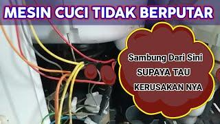 HOW TO FIX THE WASHING MACHINE WON'T SPIN || Washing machine 2 SANKEN Tubes, Etc @uripteknik ​