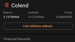 How to  link your Colend airdrop withdrawal address on Satoshi app successfully   #Colend #satoshi