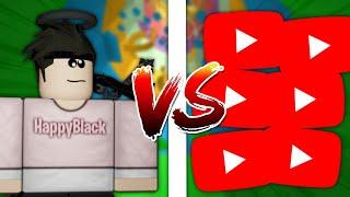 HappyBlack VS 6 God Youtubers [TOWER OF HELL!]