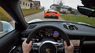 POV Porsche 991 GT3 - 9000 RPM SCREAMING SOUND!