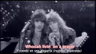 Bon Jovi - Livin' On A Prayer [Lyrics y Subtitulos en Español] (Official Video)