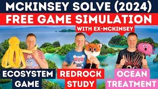 McKinsey Solve Game (2024): Ecosystem Game, Redrock Study & Ocean Treatment | FREE MOCK SIMULATION