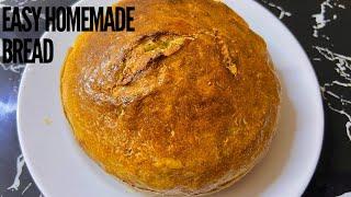 Round bread! How to make bread |Homemade bread using sufuria|Easy bread no yeast   |Bread recipe