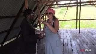 White Woman and African Husband Built A FRAME HOUSE HOUSE IN THE VILLAGE