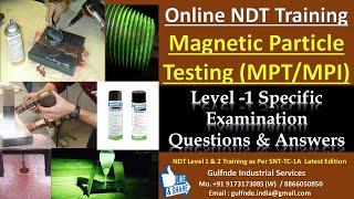 Magnetic Particle Testing II #ndt #nde L-1 Specific Exam Q&A #ndtlevel2 #ndtlevel3