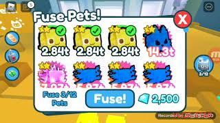 What happens when you fuse the 3 new golden pink pixel slime pet? in Pet Sim X