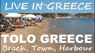 Tolo Greece, (Τολό) Beach, Town, Harbour | Nafplio | Peloponnese | Living in Greece