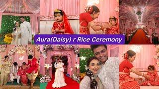 Shreani vlog: Aura(Daisy) r Rice Ceremony || Our outfits: ShreyashiLabel ️