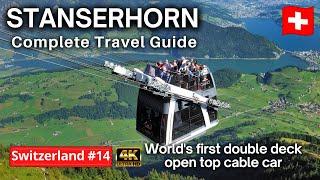  Stanserhorn Switzerland | Lucerne to Stanserhorn Day Trip | Mt Stanserhorn CabriO #Stanserhorn