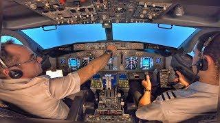 Boeing 737-800 ILS Approach & GO AROUND at Dublin | MCC Training at Simtech | Cockpit View