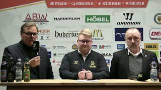 Pressekonferenz ESV Kaufbeuren vs. Selber Wölfe (Playdowns, Spiel 2 - 2024/2025)