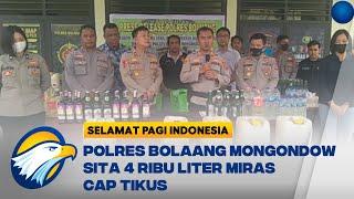 Polres Bolaang Mongondow Sita 4 Ribu Liter Miras Cap Tikus