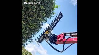 Ghedini BT51 Hedge Cutter in action on Yanmar 1.7T Digger