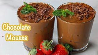 2 Ingredients + 10 minutes = Chocolate Mousse! Basic mousse with no eggs [CC]