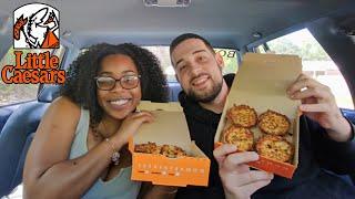 Trying Little Caesars' New Crazy Puffs: Couple Taste Test!