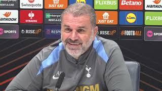 "VIC WILL BE OUT FOR MONTHS BUT NO FREE TRANSFER!" PRESS CONFERENCE Ange Postecoglou Spurs v AS Roma