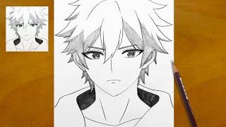 How to Draw an Anime Boy | Easy Step-by-Step Pencil Sketch Tutorial