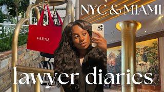 LAWYER DIARIES | pack with me for Europe, birthday trip prep, a few days in Miami