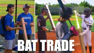 We Asked Baseball Players to TRADE Their Bat For a MYSTERY BOX!