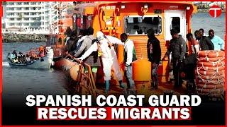 Spanish Coast Guards Rescue Dozens of Migrants in Canary Islands