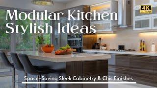 Stylish Modern Modular Kitchen Design Ideas: Space-Saving Sleek Cabinetry & Chic Finishes