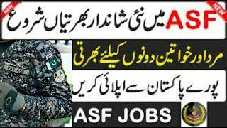 ASF New Jobs 2022 || ASF Corporal || ASI || Assistant || Corporal Driver || Daily Pak Jobs