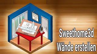 Sweethome3D Wände erstellen und editieren